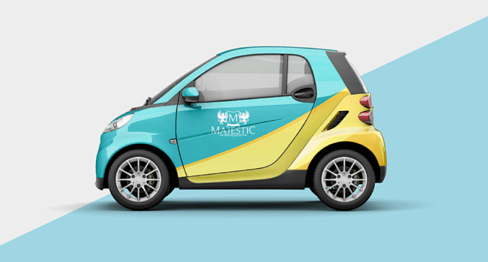 車身和保險(xiǎn)杠貼紙，表達(dá)自己的態(tài)度